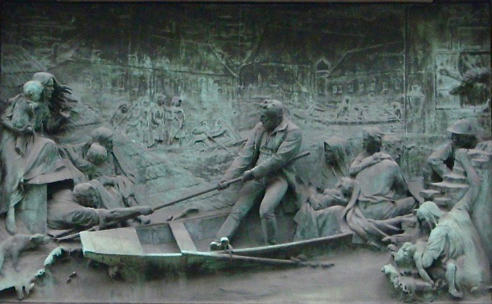 Budapest River Danube Flood Memorial 1838 Wesselenyi