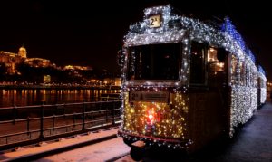 Budapest Christmas Streetcar 