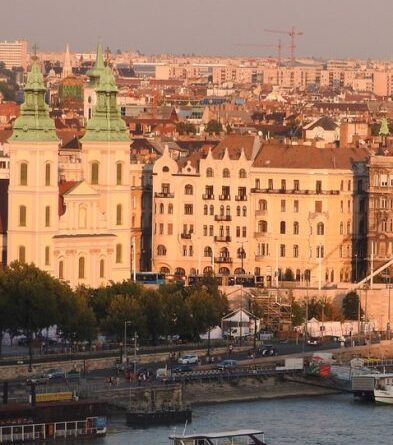 Inner City Church Budapest Danube Sights by Elizabeth Bridge